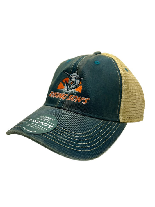 Teal legacy trucker hat