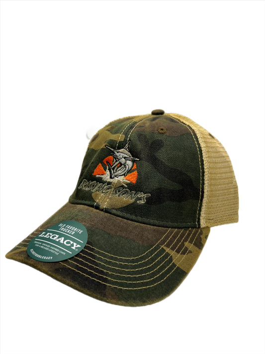 Camo legacy trucker hat